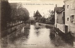 VINTAGE POSTCARD Buzancais Mill the old mill