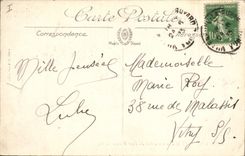 VINTAGE POSTCARD Moulin Sens the water mill close to the Bridge Bunting