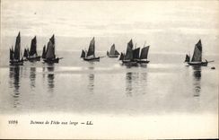 CPA Bateau de peche au large