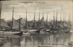 CPA Bateau de peche Les Sables d'Olonne Les barques de peche 