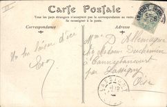 CPA Bateau de peche Le Treport L'entree du port