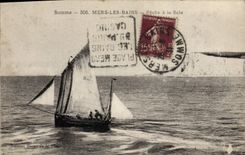 CPA Bateau de peche Mers les Bains Peche a la Sole 
