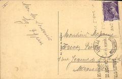 VINTAGE POSTCARD Boat of sin Sables d'Olonne roads