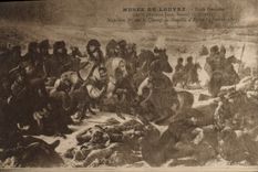 Museo de Napoleon de la POSTAL de la VENDIMIA 1r del campo de batalla de la lumbrera de Eylau