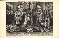 CPA Napoleon 1er La mariage de leurs majestes Napoleon et Marie Louise 