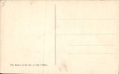 Paladar de Napoleon de la POSTAL de la VENDIMIA 1r de la vuelta de Fontainebleau de la isla de Elba