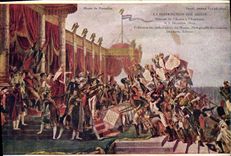 CPA Napoleon 1er Musee de Versailles La distribution des aigles 