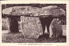 VINTAGE POSTCARD Dolmen Holy Menhir Nectary the Auvergne dolmen