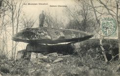 VINTAGE POSTCARD Dolmen Menhir Morvan Dolmen Chevresse Folklore