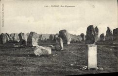 CPA Dolmen Menhir Carnac les alignements 