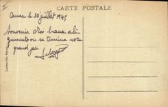 VINTAGE POSTCARD Dolmen Carnac Menhir the giant of alignments of Menec