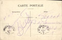 CPA Militaria Camp de Sissonne Artillerie Chargement de la piece