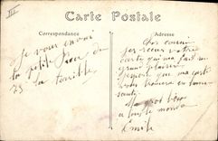 VINTAGE POSTCARD Militaria Field artillery Put out of battery of a part of 75 mm