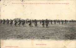 VINTAGE POSTCARD Militaria Re-examined of the 20th Army corps passed by general Ravelled Bailloud of the Veflo Cyclists