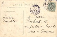 La POSTAL Militaria de la VENDIMIA reexaminado del vigésimo cuerpo del ejército pasó por Bailloud enmarañado general de los ciclistas de Veflo