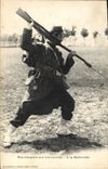 CPA Militaria Nos troupiers aux manoeuvres A la baionnette
