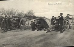 VINTAGE POSTCARD Militaria Operations of artillery