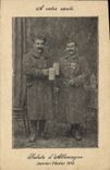CPA Militaria Saluts d'Allemagne Janvier Fevrier 1919