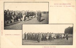 CPA Militaria Revue des Reservistes de la 11eme division 1899 Musique