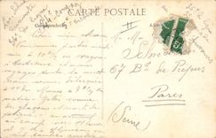 CPA Militaria La vie au camp Montage d'une tente