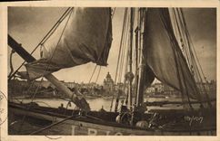 VINTAGE POSTCARD Publicity Postcards Yvon Street of Brittany Paris La Rochelle a corner of port TOP