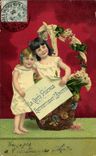 VINTAGE POSTCARD Postcards Child the postcard maintains the friendship