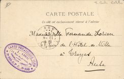 VINTAGE POSTCARD Postcards Carto Philatelic Club Abric Street Montpellier Needle-factory Arc de Triomphe
