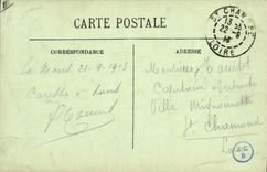 VINTAGE POSTCARD Water mill Mans the mill of Mouths Huisne