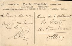 VINTAGE POSTCARD Water mill Vallee of the Cousin the mill of Cadoux