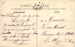 VINTAGE POSTCARD Water mill Environs of the camp of Trawl-nets the mill of Livry