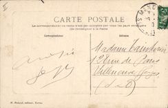 VINTAGE POSTCARD Water mill the mill of Jarcy