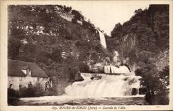 VINTAGE POSTCARD Water mill Bourg of Sirod Cascade of Ain