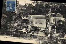 VINTAGE POSTCARD Water mill Romazy Moulin of the Ford Morin