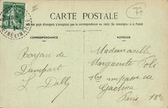 VINTAGE POSTCARD Water mill Dampmart Moulin of Quincangrogne