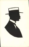 CPA Contre la lumiere Homme
