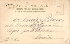 VINTAGE POSTCARD Against the light Village