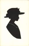 CPA Contre la lumiere Femme 