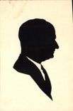 CPA Contre la lumiere Homme