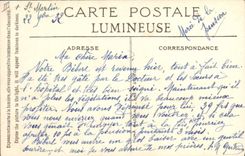 VINTAGE POSTCARD Against the light Boat Windmill