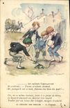 CPA Fantaisie Illustrateur Poulbot Victor Hugo La legende des siecles Le Crapaud Grenouille
