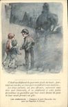 CPA Fantaisie Illustrateur Poulbot Victor Hugo Les Miserables Gavroche Napoleon Elephant