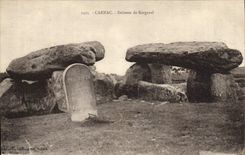 CPA Dolmen Menhir Carnac Dolmen de Kergaval