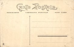 VINTAGE POSTCARD Fantasy Illustrator the female hairstyle through old the Charles X Hairdresser