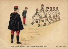 VINTAGE POSTCARD Fantasy Illustrator Albert Guillaume Militaria