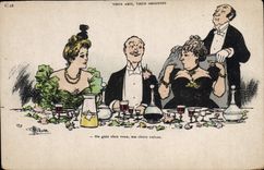 VINTAGE POSTCARD Fantasy Illustrator Albert Guillaume