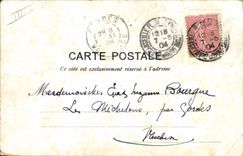 VINTAGE POSTCARD Fantasy Illustrator Albert Guillaume With the thirtieth kilometer