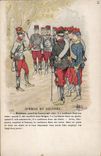VINTAGE POSTCARD Fantasy Illustrator Albert Guillaume Militaria Speech of the colonel