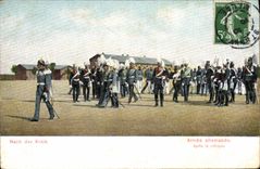 CPA Militaria Armee allemande Apres la critique