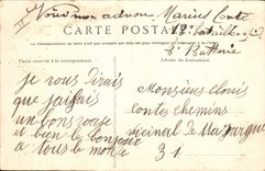 VINTAGE POSTCARD Militaria Line Train