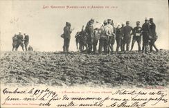 CPA Militaria Les grandes Manoeuvres d'armees de 1902 L'Etat Major du 17eme Corps d'armee